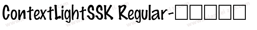 ContextLightSSK Regular字体转换